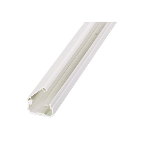 Base Raceway, LDPH Series, 1 Channel, 1.52 in W, 0.86 in H, 8 ft L, Ivory, 8 PK